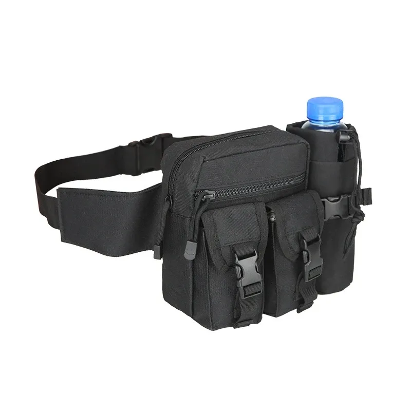 Tactical Men Waist Pack Nylon Hiking Water Bottle Phone Pouch Outdoor Sports Hunting Climbing Camping Belt Bag_voghion.com