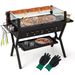 Barbecue Charcoal Grills With Wind Guard Seasoning Racks_voghion.com