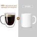 Aurzen 2 Pack Double Walled Glass Mugs With Handles, Large Insulated Layer Coffee Cups, 12oz Clear Borosilicate Mugs,_voghion.com