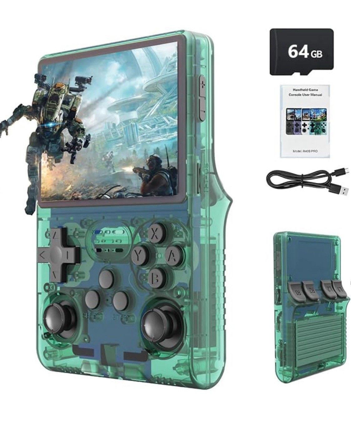 R36S Retro tragbare Handheld-Videospielkonsole Linux-System 64 GB 15000+ Spiele_voghion.com