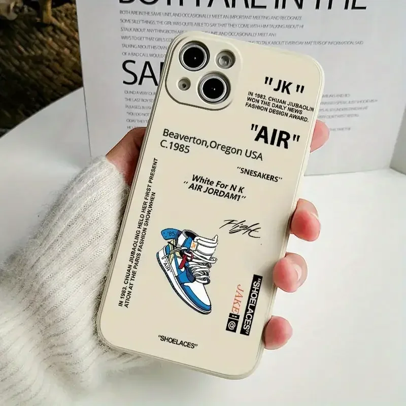 Custodia impermeabile morbida nera bianca Air Full Protect per iPhone 12 da 15, 14, 13, 11, XSM X XR 6, 7, 8 Plus_voghion.com