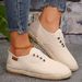 Fisherman For Women 2024 Autumn Winter Round Toe Flat Lazy Shallow Mouth Slip-On Large Size Women's Shoes_voghion.com