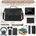 RAINSMORE Vintage Men Messenger Waterproof Leather Briefcase Laptop Large Capacity Satchel Business College Shoulder Bag_voghion.com