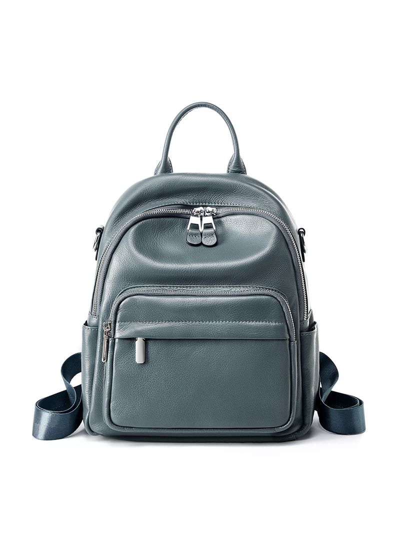 Zaino da viaggio morbido in vera pelle di vacchetta con strato superiore versatile, borsa da donna di alta qualità, grande capacità, 2025_voghion.com