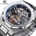 Men's Automatic Mechanical Watch With Luminous Hands, Three Subdials, And Day Display - Stainless Steel Band Six Pin Week Steel Belt Mechanical Watch_voghion.com