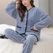 Warm And Comfortable Pajamas Women's Autumn And Winter Large-size Loungewear_voghion.com
