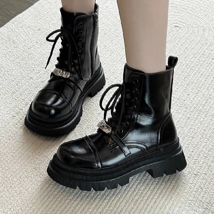 Martin women's 2024 autumn and winter new collection British style internet famous Korean version versatile fleece short_voghion.com