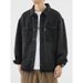Cowboy Shirt Men's Retro Loose Workwear Denim Jacket Jacket_voghion.com