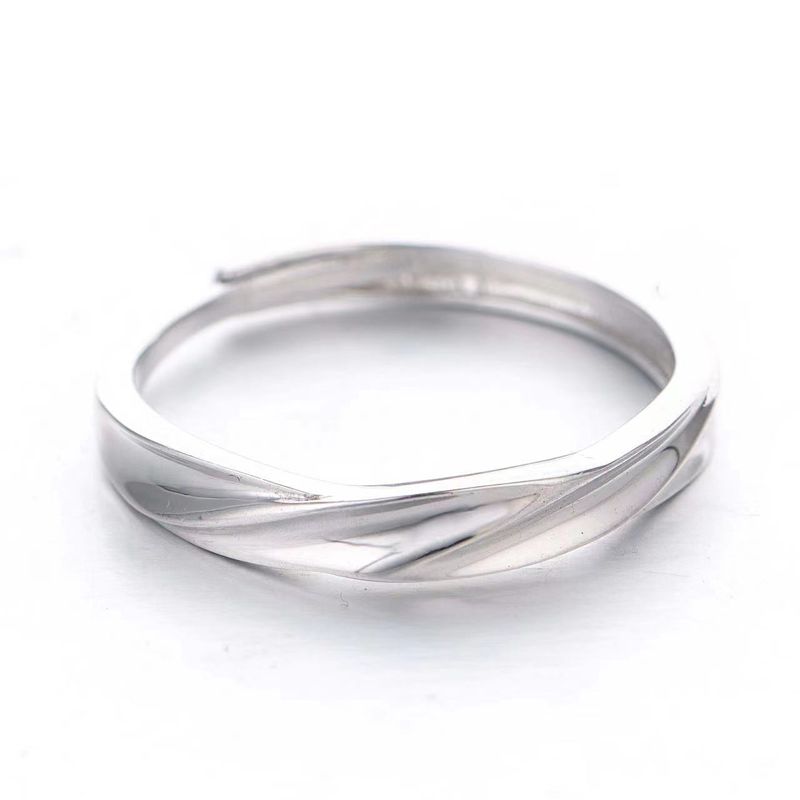 Striscia di rame bianco placcata in oro autentico, stella del fiume per migliaia di miglia, abbinata a una coppia di nicchia, semplice e alla moda_voghion.com