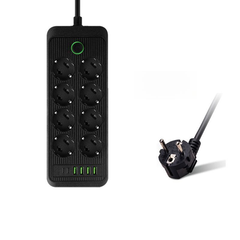 European Round Head German Standard Conversion High Power Strip Korean Russian USB Socket_voghion.com