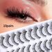 Conjunto de cílios postiços 3D, maquiagem tridimensional, curvatura natural, cílios cruzados, 10 pares de cílios postiços, multicamadas_voghion.com