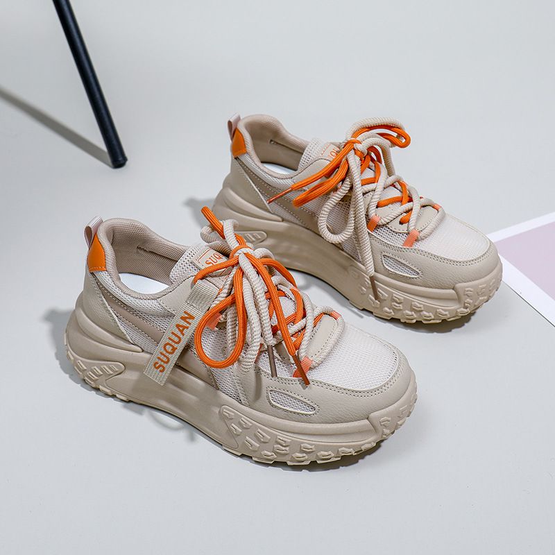 Ins Korean version of the mesh low-cut shoes for old men and women in the spring of 2024, the new breathable student sports increased leisure._voghion.com