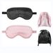 3D Contoured Sleep Mask For Side Sleepers - Ultra-Soft Breathable Eye Cover With Light Blocking & Adjustable Strap (Includes Travel Pouch & Earplugs)_voghion.com
