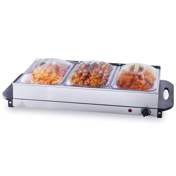 & X Set di piatti da portata portatile Controllo Buffet P Scaldavivande, & Temp Acciaio Inox Alimentare 25.6 Forno Elettrico Adatto con 15 Teglia in Acciaio,_voghion.com