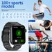 2025 Nowy inteligentny zegarek dla kobiet i mężczyzn 3D Dynamic Dial Bluetooth Call 1,85" HD Screen Smartwatch dla Androida IOS Wodoodporny zegarek Fiess_voghion.com