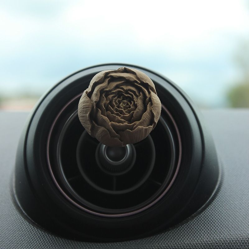 Teddy Bear Aromaterapia Carro Condicionado Saída de Ar Pedra Expandida Fragrância Flor Decoração Interior_voghion.com