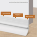 Self-Adhesive Glass Door Seal Strip, Soundproof Bottom Draft Blocker For Bedroom Window Gap Insulation_voghion.com