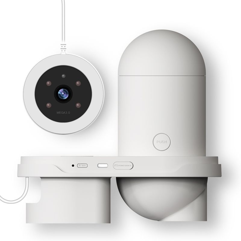 2.5K Smart Wifi Remote Monitoring Visual Fish Tank Timer Feeder Fish Feeding Camera_voghion.com