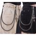 Fashionable And Versatile Chain Accessories, Personalized Cross Pendant, Double-layer Pants Chain, Unisex, Hip-hop_voghion.com
