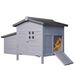 Outdoor Free-Range Wooden Chicken Coop With Asphalt Roof, Leak-Proof Pull-Out Tray, Secure Predator Defense, Nesting Box With Easy Access, Multiple Front & Side Doors_voghion.com