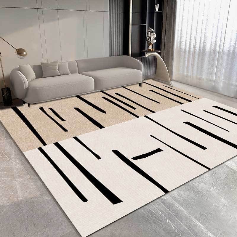 Home Cream Style Living Room Carpet Sofa Coffee Table Carpet Light Luxury Bedroom High End Room Bedside Blanket Simple Entrance Mat_voghion.com