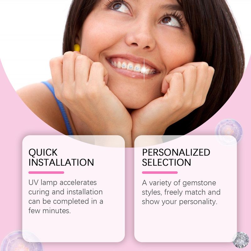 DIY set of tooth gems, fashionable and shining personalized toothpaste for dental beauty decoration, convenient and lasting_voghion.com