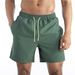 Men's Beach Shorts, Summer Shorts, Men's Hot Spring Swimming Trunks, Quarter Pants, Double Layer Large Size Sports Casual Pants, Waterproof_voghion.com