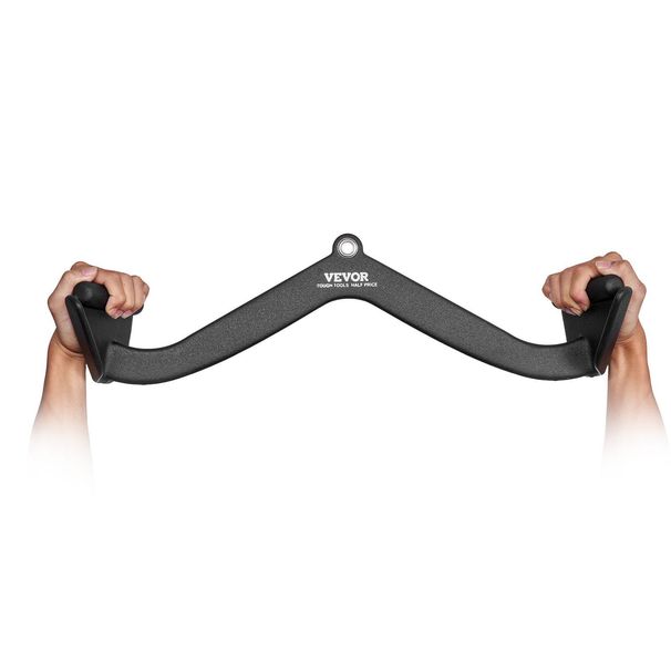 VEVOR LAT Pulldown Bar Tricep Handle Attachment V-bar Cable Machine For Home Gym_voghion.com