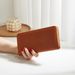 Schlanke und stylische Damen-Geldbörse – kompakte Geldbörse aus PU-Leder mit mehreren Kartenfächern, RFID-Blockierung, leicht und modisch für den täglichen Gebrauch_voghion.com