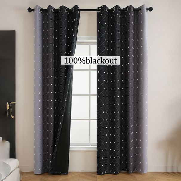 LovelyTalk Blackout Curtains For Bedroom & Living Room - Thermal Insulated, 100% Room Darkening, Modern Nordic Gradient Design (132x160/214/241/270cm)_voghion.com
