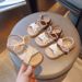 Sandales de princesse avec nœud à pois pour enfants, chaussures d'été respirantes et à la mode, nouvelle collection 2024_voghion.com