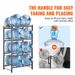 Black Holder Tiers Bottles Double Jug Water 8 Bottle Row 4 For Water Rack_voghion.com