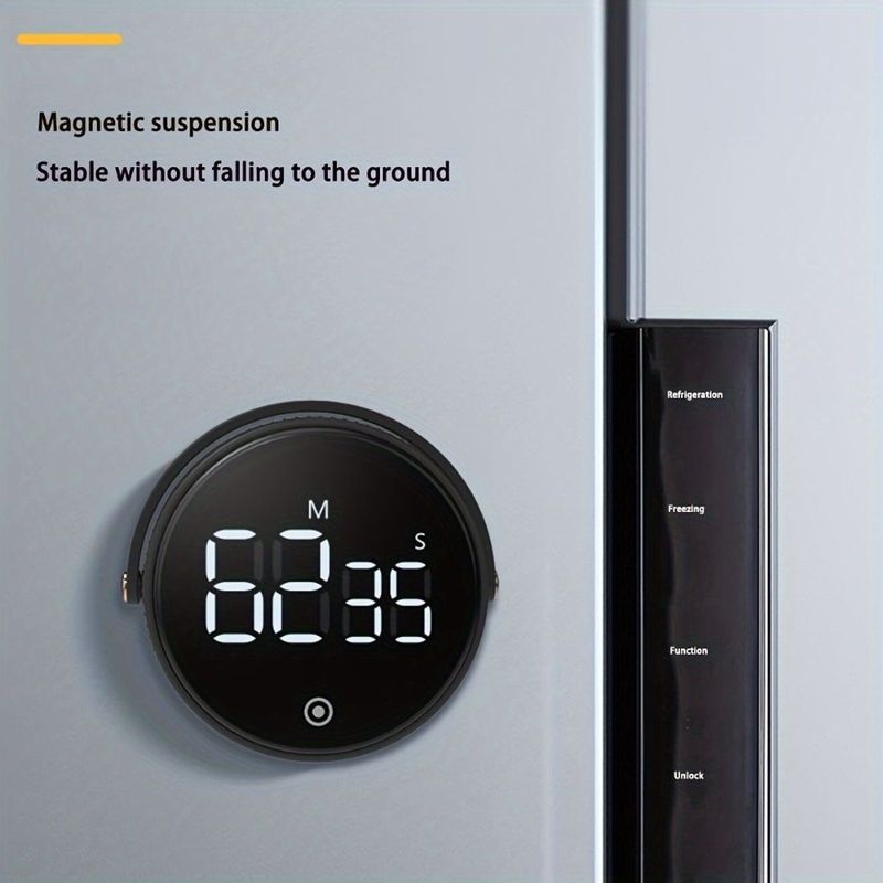 Large Work LED Digital Study Countdown For Precise Timer Timer Timer And Timing Kitchen Black Cooking Fitness Magnetic_voghion.com