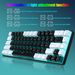 New 68 Key Wired Mechanical Esports Game Keyboard Hot Plug Axis Engineering Dual Color Injection Molding Keycap Ice Blue_voghion.com