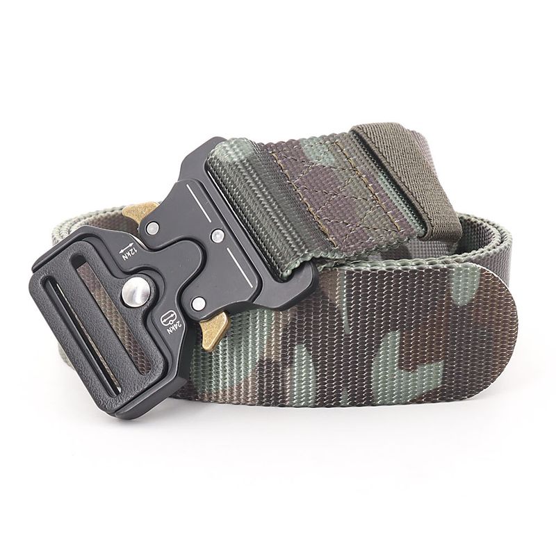 Cintos masculinos camuflados para atividades ao ar livre, cinto tático para homens e mulheres, multifuncional, liga de lona, nylon, calças de cobra_voghion.com