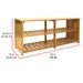 Oceanstar 10-Pair Bamboo Entryway Storage Bench_voghion.com