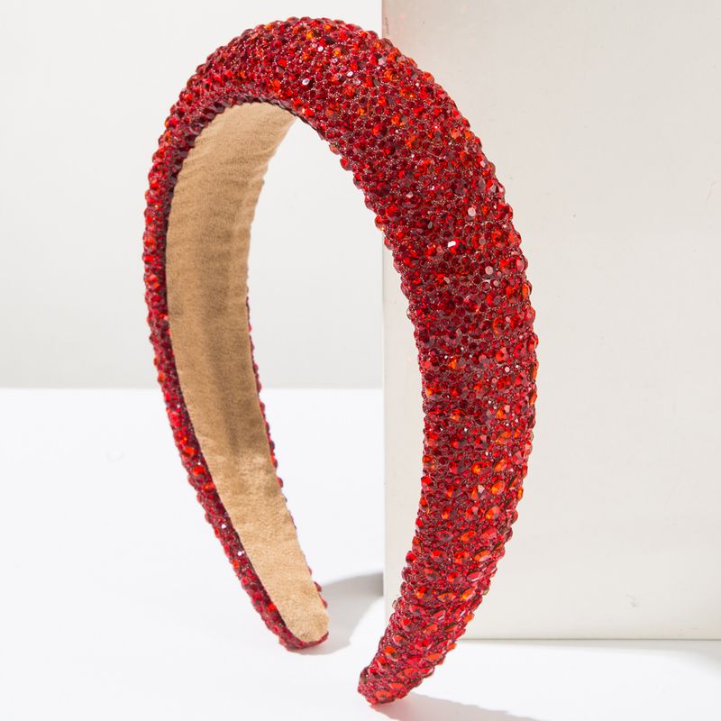 Tiara de esponja com diamantes da moda para mulheres, céu estrelado da moda, acessórios de cabelo para festa com bola super brilhante_voghion.com