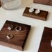 Solid Wood Jewelry Display Tray Counter Necklace Earrings Storage Trays Ring Bracelet Show Tray Small Jewellery Organizer Trays_voghion.com