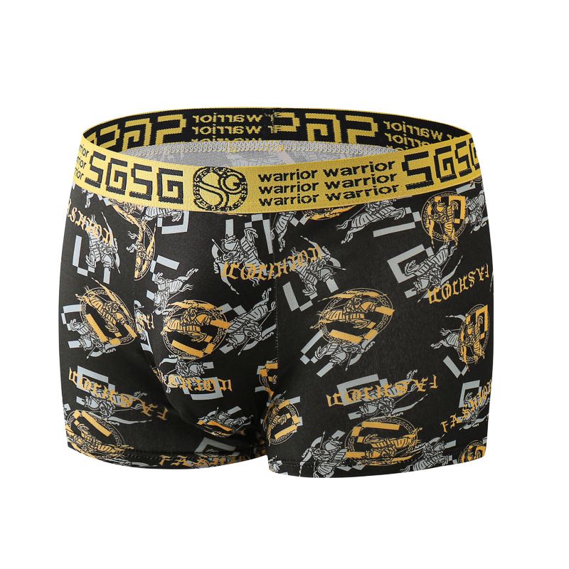 Intimo da uomo traspirante e confortevole, boxer da uomo antibatterico di grandi dimensioni, stampato, di lusso_voghion.com