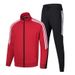 Sportbekleidungsset für Herren – Klassische 3-Streifen-Trainingsjacke und Jogginghose, bequemer Baumwollmix für Schule und Freizeit_voghion.com