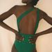 Women's One-Shoulder Hollow One-Piece Swimsuit - Solid Color High-End Swimwear_voghion.com
