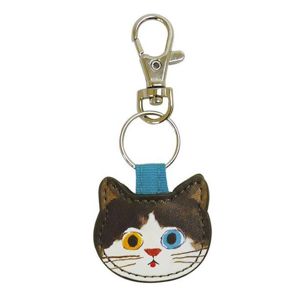 Porte-clés décoratif en cuir mignon de la série Chaton_voghion.com