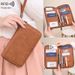 RFID Blocking Travel Wallet With Zipper - Slim Passport Holder Multi-Functional Credit Card Organizer, Waterproof & Anti-Theft Document Pouch_voghion.com