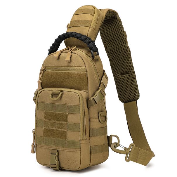 Borsa a tracolla Urban Tactical – Zaino da petto in nylon leggero per escursionismo e uso quotidiano | Tracolla regolabile e traspirante_voghion.com