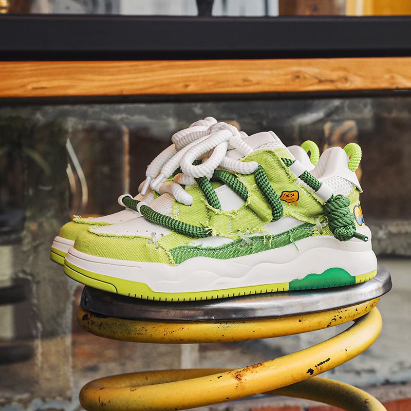 Avocado da donna dal design di nicchia di Gu Que Couple, "Night Walking Beast" pane hip-hop da strada, casual versatile_voghion.com