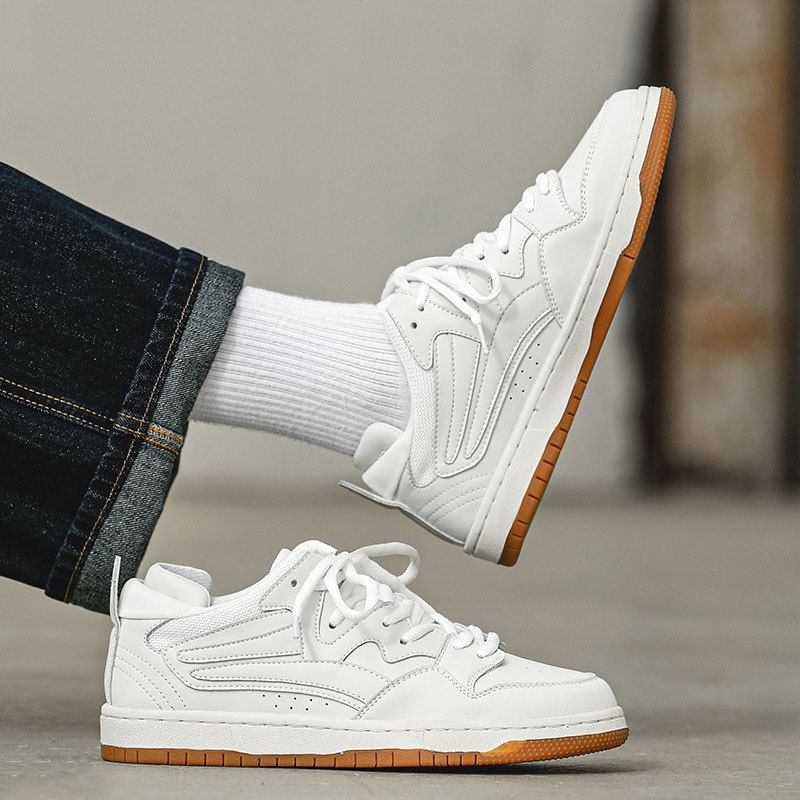 Gu Que Couple's Unique 2024 New No.1 Women's White Versatile Sports And Casual Board Shoes Trend_voghion.com