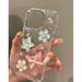 TechGlobe Spring Ins Liquid Fine Glitter Stars Flowers Compatible With IPhone 16 Pro Max 15 Phone Case 14_voghion.com