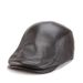 Spring, autumn and winter genuine leather hats for men and women sheepskin suede single style forward duck tongue beret thin trendy casual warm_voghion.com