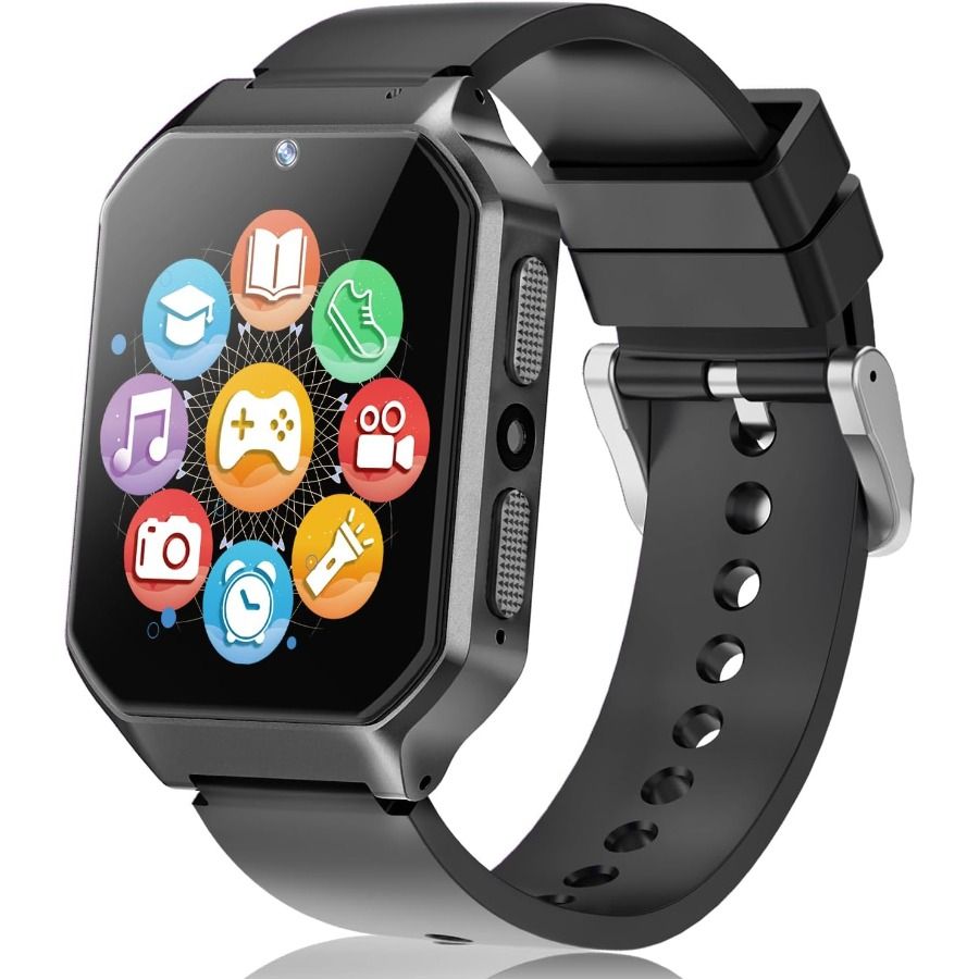 Smart Watch For Kid Age 4 5 6 7 8 9 10 Boys Girls Learning Toy With 26 Puzzle Game 1.69 Touch Screen HD Camera Video_voghion.com