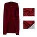 Women's clothing hot sale autumn new personality solid color long large cape XL women's suit jacket_voghion.com